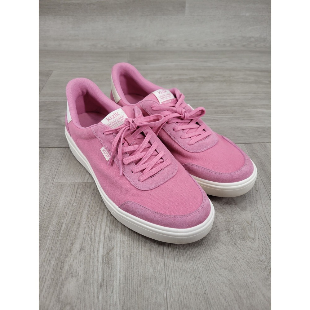 Kizik Prague 2 Hands Free Sneakers Women's Size 12 Wild Rose Pink Canvas Shoes